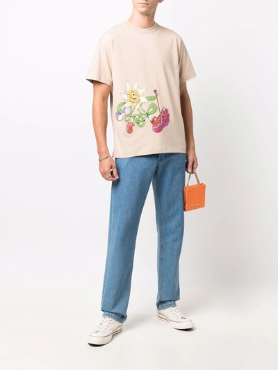 Shop Jacquemus T-shirts And Polos Beige