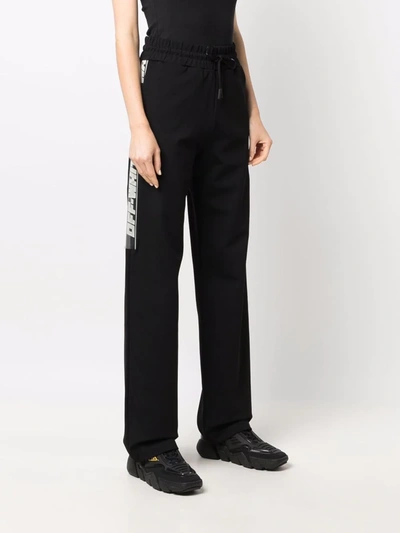 Shop Off-white Athl Track Pant Black No Color In Bianco