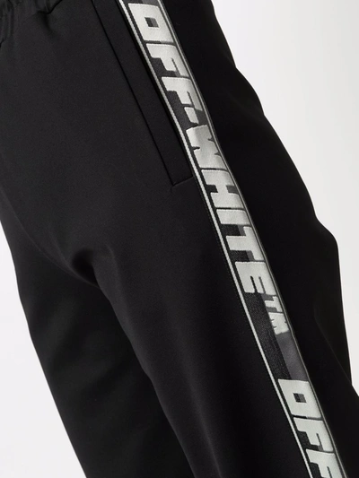 Shop Off-white Athl Track Pant Black No Color In Bianco