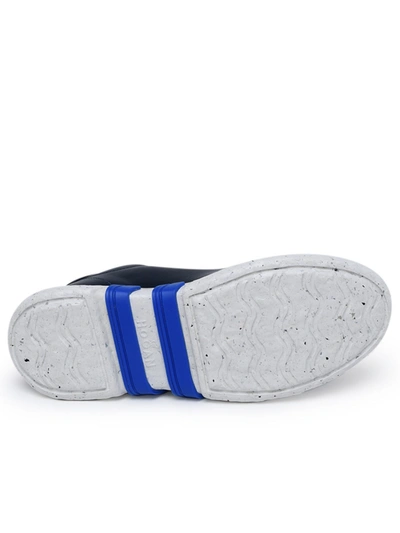 Shop Hogan Blue Recycled Leather -3r Sneakers