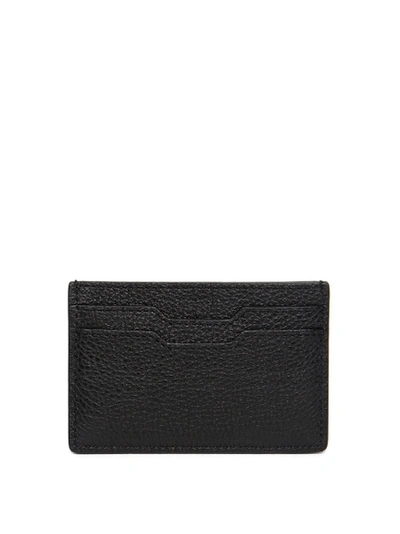 Shop Amiri Iconic Embossed Leather Card Holder Black