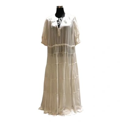 Pre-owned Evi Grintela Maxi Dress In White