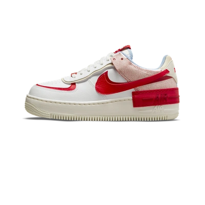 Shop Nike W Air Force 1 Shadow In Summit White / University Red-gym Red