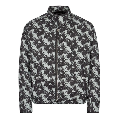 Stone Island Shadow Project Camouflage-print Padded-shell Jacket In Black