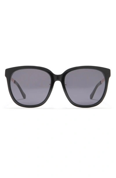 Shop Moschino 57mm Square Sunglasses In Black / Grey