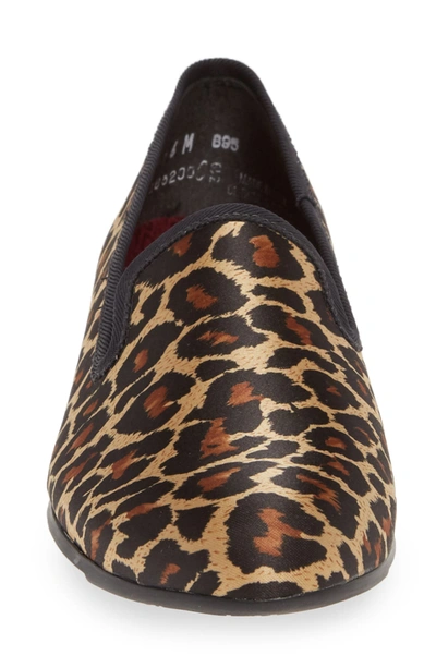 Shop Munro Addie Smoking Slipper Loafer In Leopard Suede