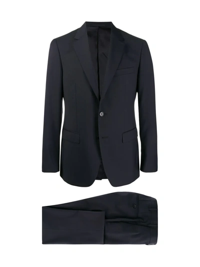 Shop Lanvin Notched-lapel Slim-fit Suit In Blue