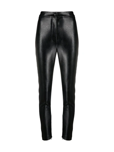 Shop Stella Mccartney Faux-leather Skinny Trousers In Black