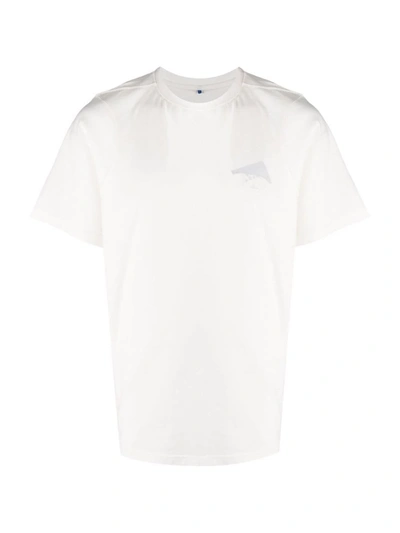Shop Ader Error Logo Crew-neck T-shirt In White
