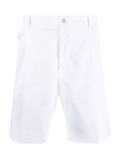 Shop Dolce & Gabbana Logo Patch Bermuda Shorts In White
