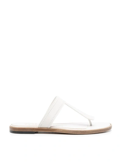 Shop Tom Ford Thong-strap Flat Sandals In White