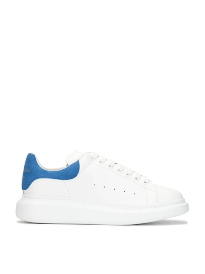 Shop Alexander Mcqueen Oversized Contrast Heel Sneakers In White
