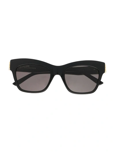 Shop Balenciaga Bb Cat-eye Frame Sunglasses In Black
