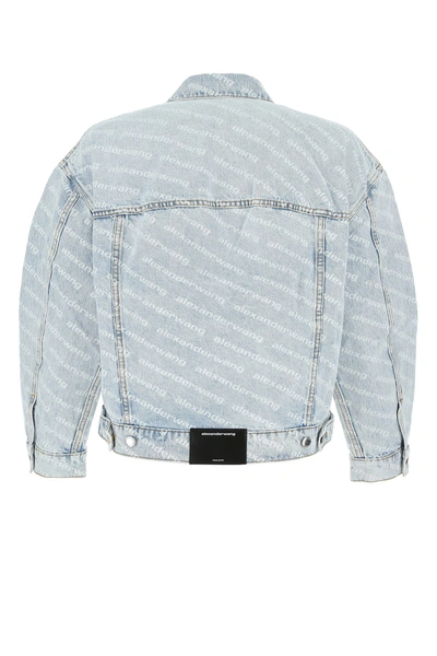 Alexander Wang Logo Printed Cotton Denim Jacket