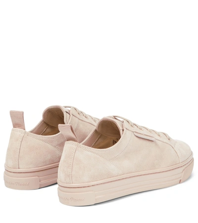 Shop Gianvito Rossi Suede Sneakers In Pink