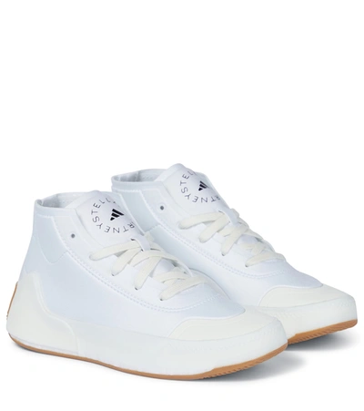 Shop Adidas By Stella Mccartney Asmc Treino High-top Sneakers In White