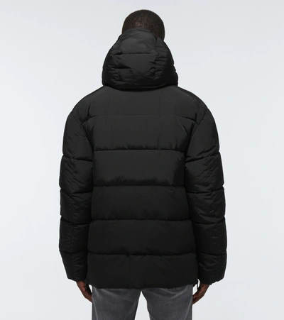 Shop Dolce & Gabbana Down-padded Hooded Jacket In Black