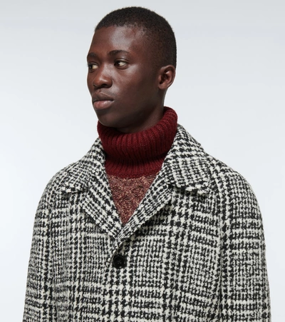 Shop Dolce & Gabbana Prince Of Wales Checked Overcoat In Neutrals