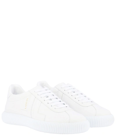 Shop Lanvin "glen" Sneakers In White