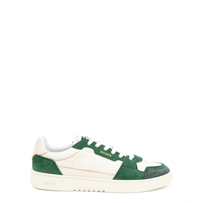 Shop Axel Arigato Ace Off-white Panelled Sneakers In White And Green
