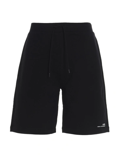Shop Apc A.p.c. Item Drawstring Shorts In Black