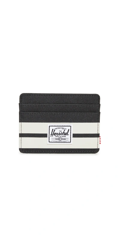 Shop Herschel Supply Co Charlie+ 600d Poly Black Birch Wallet