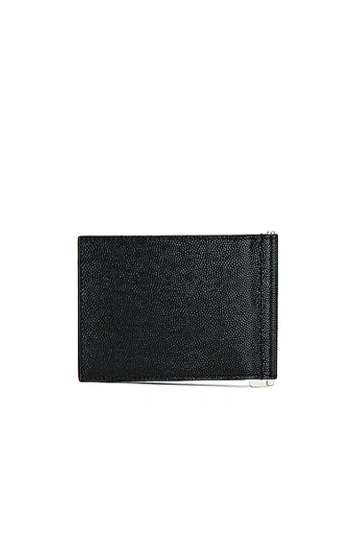 Shop Saint Laurent Ysl Wallet In Nero