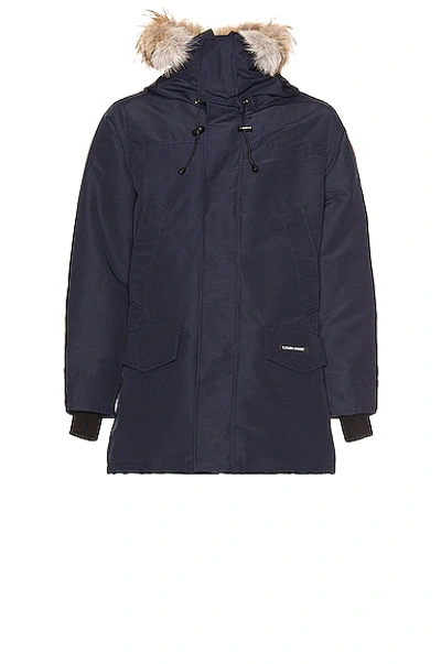 Shop Canada Goose Langford Parka In Atlantic Navy