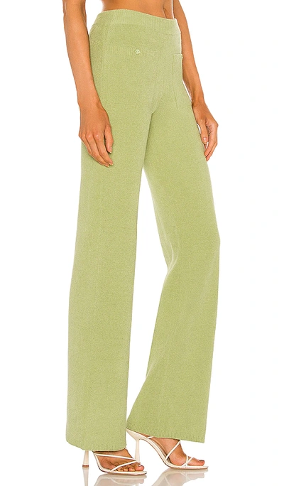 Shop Song Of Style Caspian Knit Pants In Green