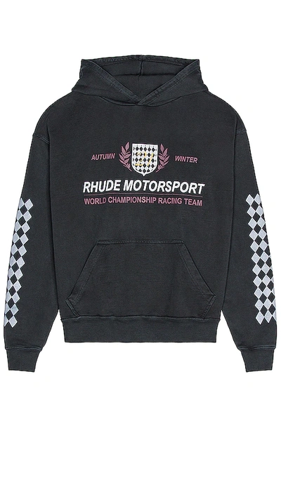 Shop Rhude Motor Crest &#12497;&#12540;&#12459;&#12540; In Black