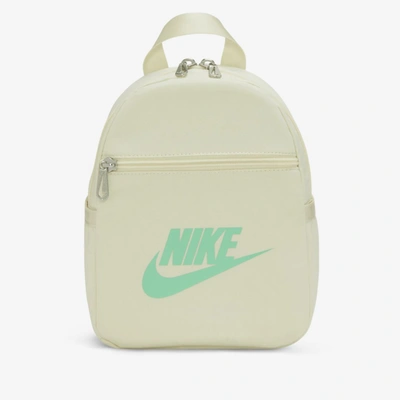 Shop Nike Sportswear Futura 365 Women's Mini Backpack In Coconut Milk,coconut Milk,green Glow