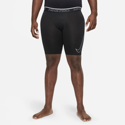 Nike Training Pro Dri-fit Long Shorts In Black In Black/white | ModeSens