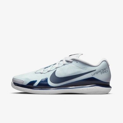 Shop Nike Court Air Zoom Vapor Pro Men's Hard Court Tennis Shoes In Pure Platinum,white,obsidian