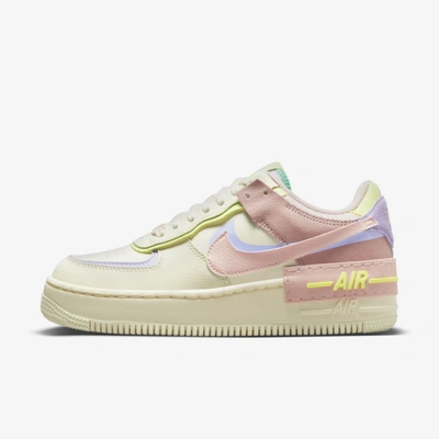 Shop Nike Women's Air Force 1 Shadow Shoes In Cashmere,pure Violet,pink Oxford,pale Coral