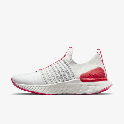 Shop Nike Women's React Phantom Run Flyknit 2 Road Running Shoes In Grey