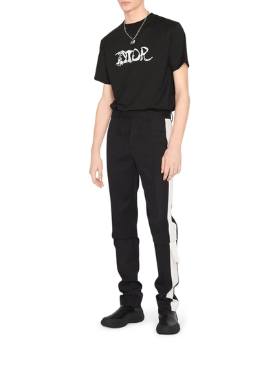 Dior X Peter Doig Oversized Logo T-shirt in Black for Men