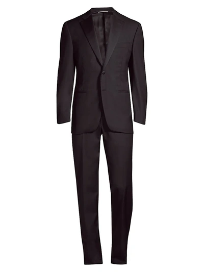 Shop Canali Men's Notch Lapel Tuxedo In Black