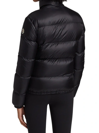 Shop Moncler Women's Lannic Nylon Jacket In Black