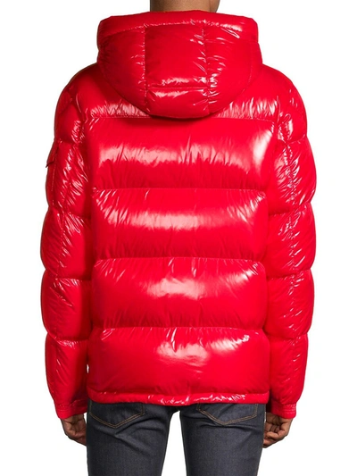 Shop Moncler Men's Ecrins Puffer Jacket In Red
