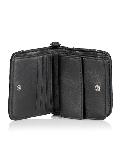 Shop Balenciaga Sneak Crossbody Wallet In Black