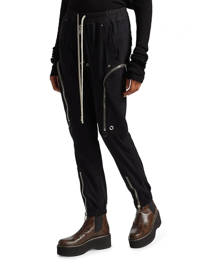 Shop Rick Owens Bauhaus Cargo Joggers In Black