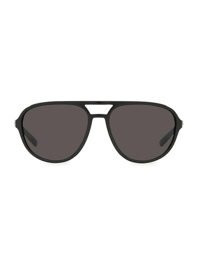 Shop Dolce & Gabbana 60mm Aviator Sunglasses In Black