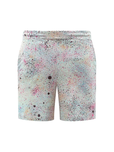 Shop Mcq By Alexander Mcqueen Speckled Shorts In Mint Light Speckle