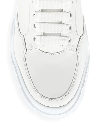 Shop Alexander Mcqueen High-top Court Sneakers In White Black