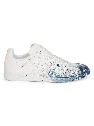 Shop Maison Margiela Replica Paintsplatter Sneakers In White