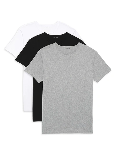 Shop Paul Smith Men's Cotton T-shirt In Black Multi
