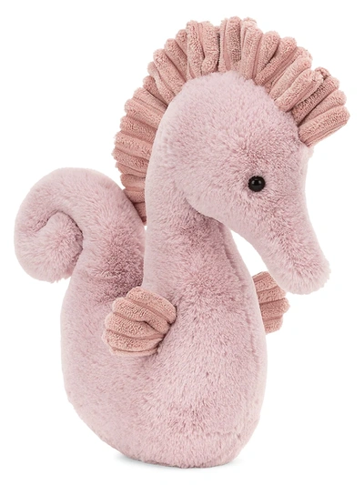 Shop Jellycat Medium Sienna Seahorse Plush Toy In Pink