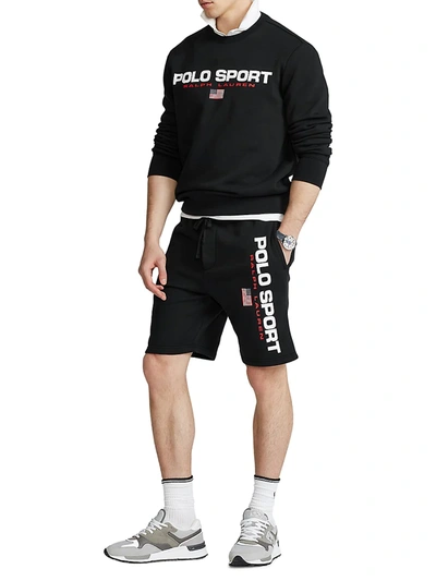Shop Polo Ralph Lauren Men's Polo Sport Fleece Shorts In Polo Black