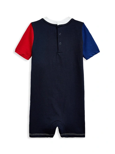 Shop Ralph Lauren Baby Boy's Logo-print Cotton Jersey Shortall In Neutral