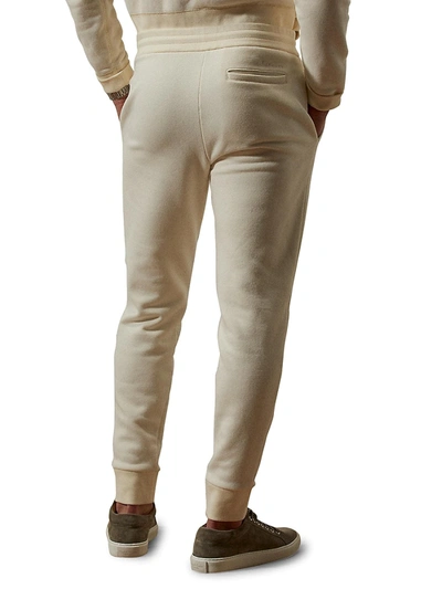 Shop Ralph Lauren Men's Deco Jogger Sweatpants In Cream